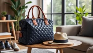 Découvrez le sac de voyage matelassé, l'alliance parfaite entre confort et praticité pour vos week-ends ou longs séjours. Voyagez léger et stylé avec un compagnon fiable et élégant.